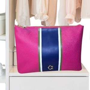 C. Wonder Chic Pink and Blue Clutch Bag